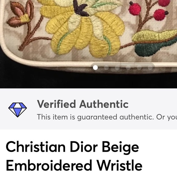 Christian Dior Authentic Embroidered Wristlet - Picture 7 of 7